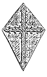 The cross at the top of the Lychgate